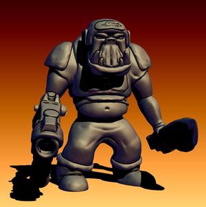 Retro space ork