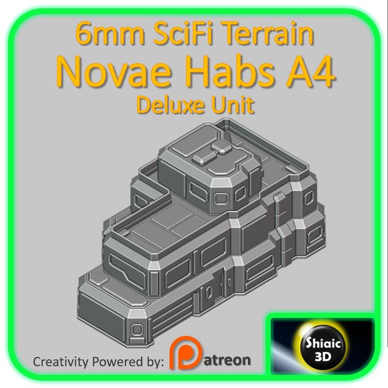 6mm SciFi Building - Novae Habs A4