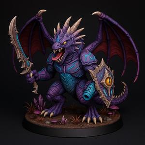 Alien Demon Warrior – Fantasy & Sci-Fi Creature | 3D Printable Model