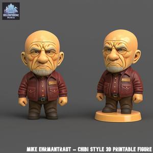 Mike Ehrmantraut – Chibi Style 3D Printable Figure