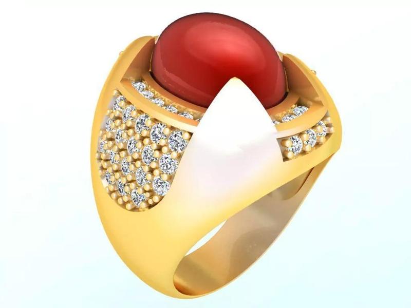 Oval-Stone-Rings - Mens Rings - N584