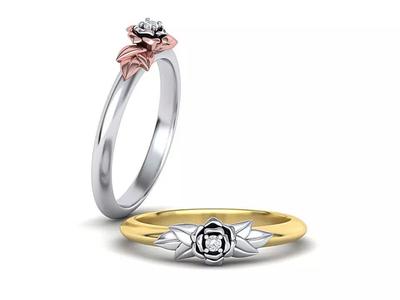 Paradise Design Floral Band ring 3dmodel N10330