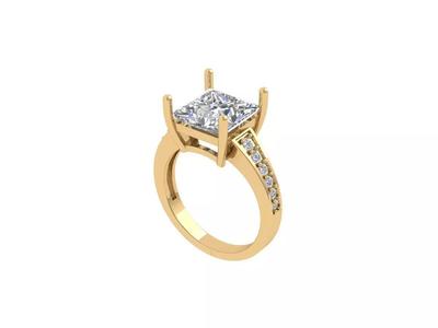 Princess Art Deco Ring
