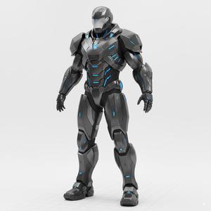 Elite Armored Warrior Figurine - Sci-Fi Power Suit Hero 3D Print Model