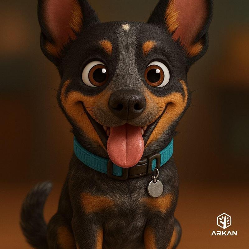 Happy Cartoon Dog