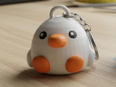 Plump Duck Keychain