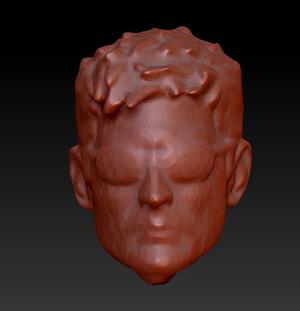 Marvel Select Classic Hawkey 3d scan head