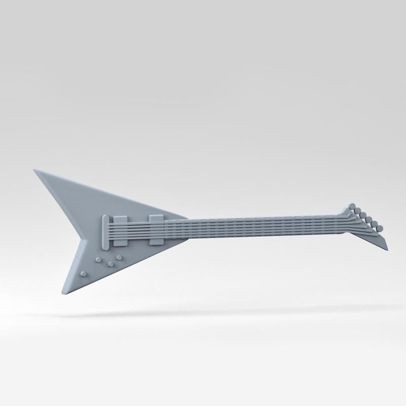Electric guitar STL model for 3D printing | Guitar 01