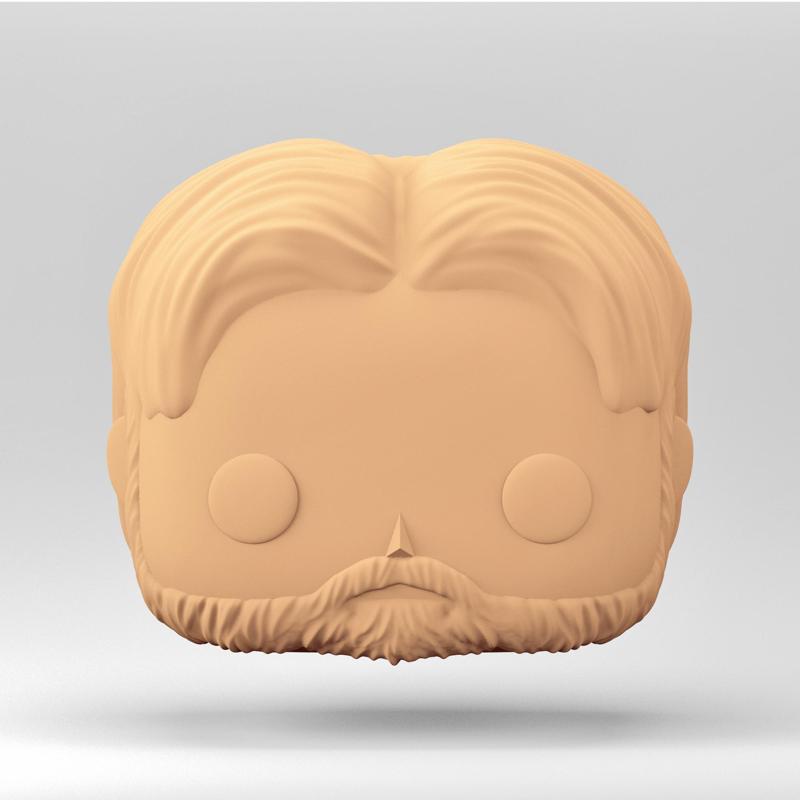 Stylized Chibi / POP Head STL | 3D Print File | MH_9-7