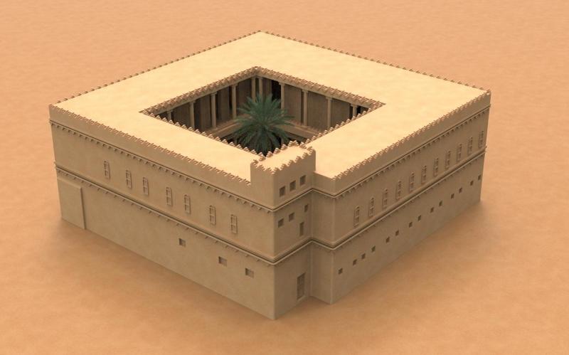 3D Design of Qasr Al-Murabba Sudia Arbia KSA- قصر المربع - الرياض المملكة العربية السعودية