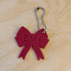 COQUETTE BOW TIE BASIC SHAPE KEYCHAIN