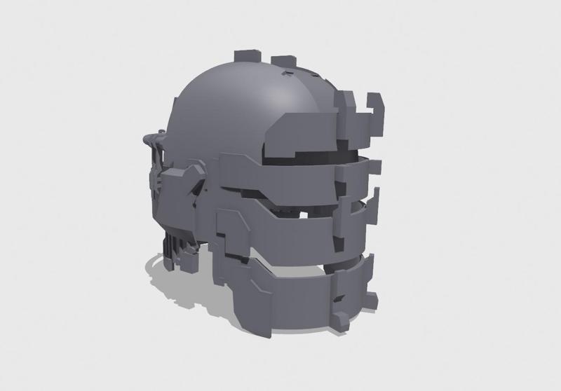 dead space 1 isaac helmet 3d model