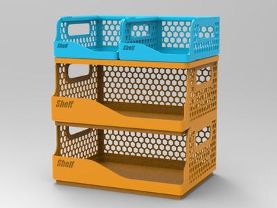 Desktop multi-layer stackable storage basket for desk, office workstation, small sundries, snacks, and documents