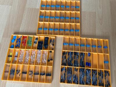 Small Parts Sorting Electronics 18x18 cm A1 mini