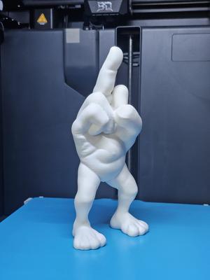 Funny hand figure with middle finger | Decoration & gift idea