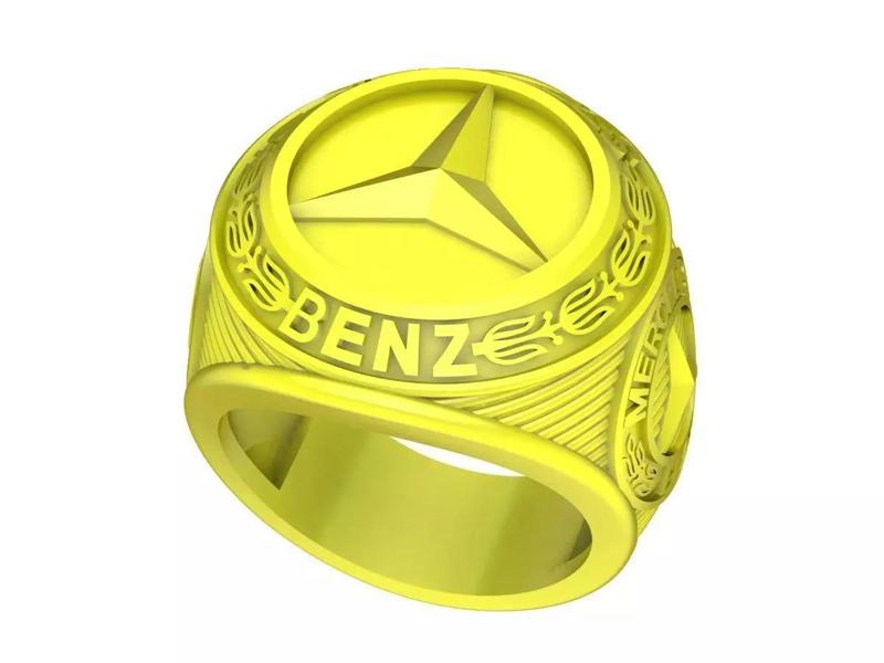 A3836 Logo Car Men Ring