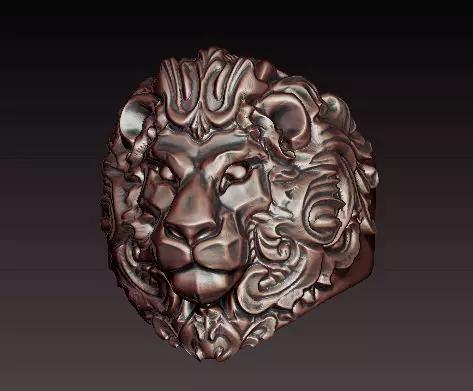 3D Lion ring filigree