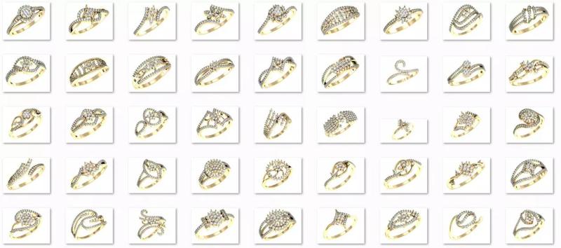 99 WOMEN RING FILES LESS THAN 3 GM LIGHT WT