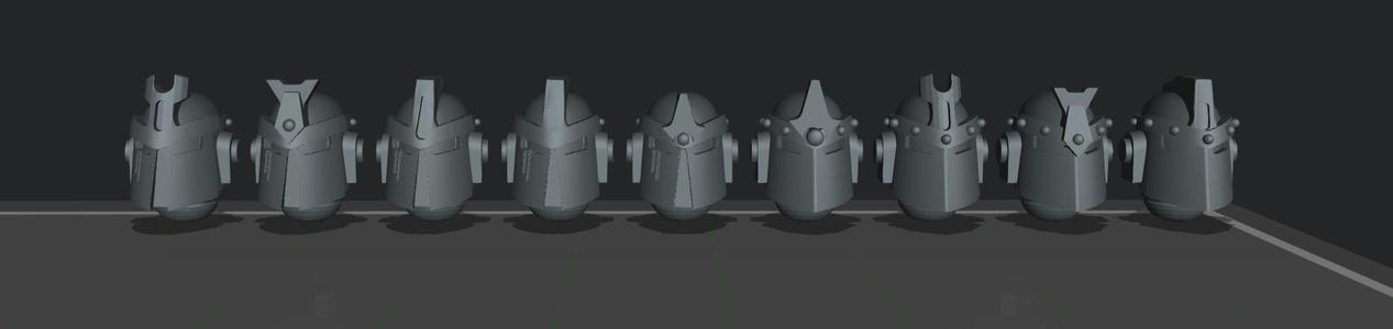 Pre Dusting Dust Golem Pattern 3 Helmets
