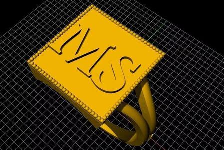 Alphabet Ring 3dm file