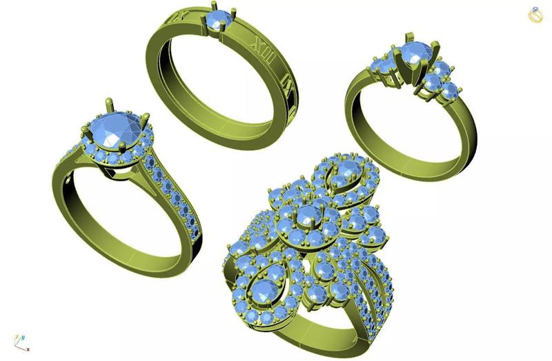 4 Rings nice collection 1