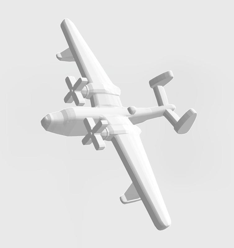 US Martin PBM5 Mariner seaplane bomber 1:1200 WW2