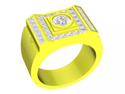 5065 luxury korean style diamond men ring