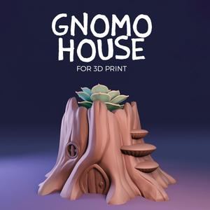 Gnomo House- Planter- Free Support- Print in place