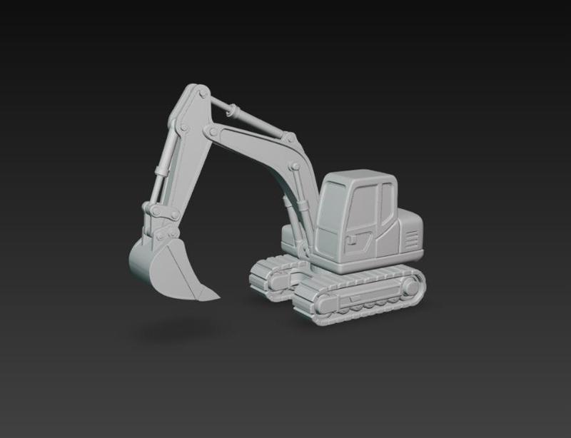 Digger – Modelo 3D de Excavadora para Impresión 3D