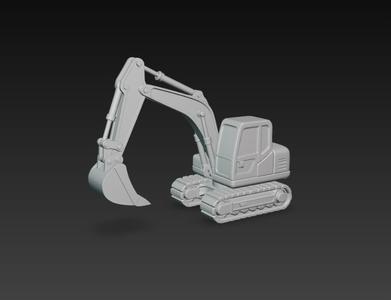 Digger – Modelo 3D de Excavadora para Impresión 3D