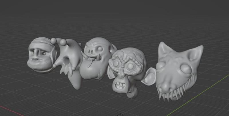 Alien Communist Head Collection