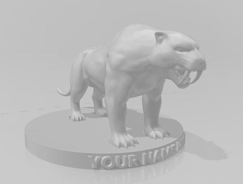 Ark Survival Evolved Sabertooth bust