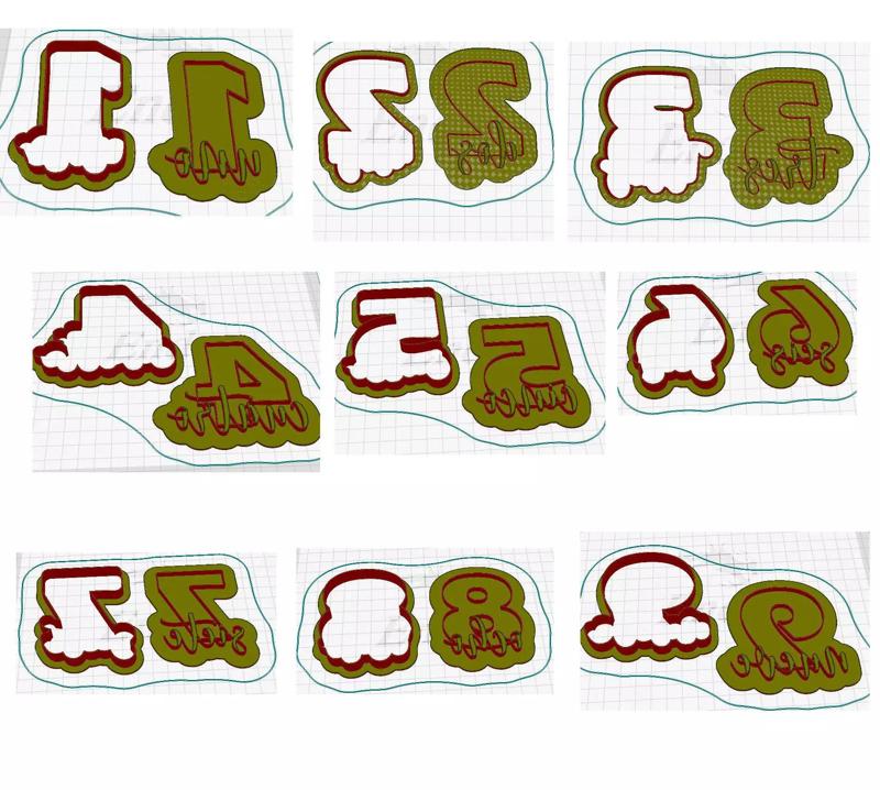 Set numeros con su nombre