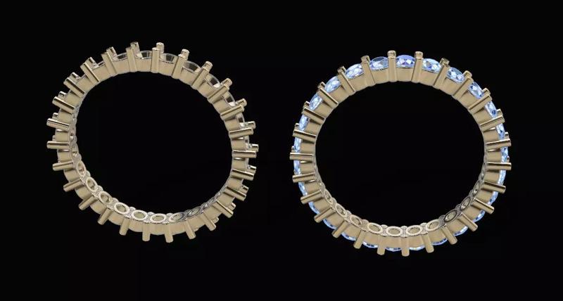 Diamond Infinity Wedding Band or Fashion Band Size 4