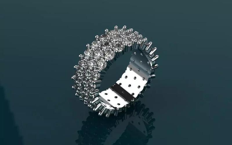 Diamond Ring -Size 6-5 - Jewelry 3D - AN-353