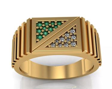 DIAMOND GENTS RING  CAN PRINT WITH ANY CAM MACHINE