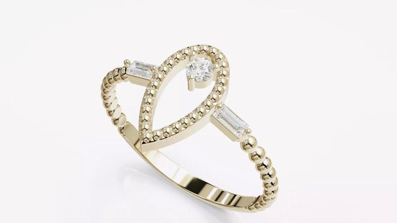 Jewelry Diamond Cuban Ring Model RZ24