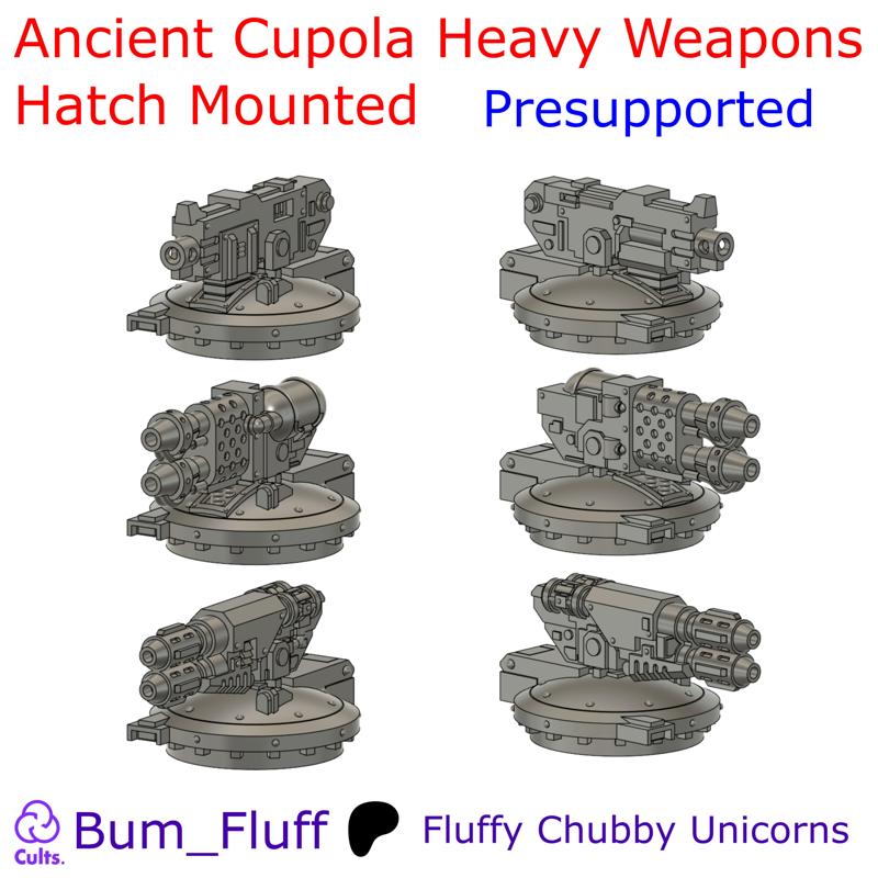 Ancient Cupola Heavy Weapons Hatch Mounted - Presupported