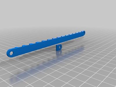 Chainable Ethernet Cable Holder with cap (Wall-Mountable)