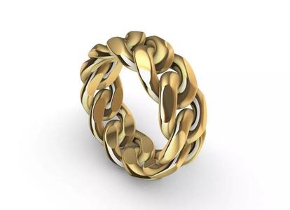 heavy custom 10mm miami cuban ring band US 11