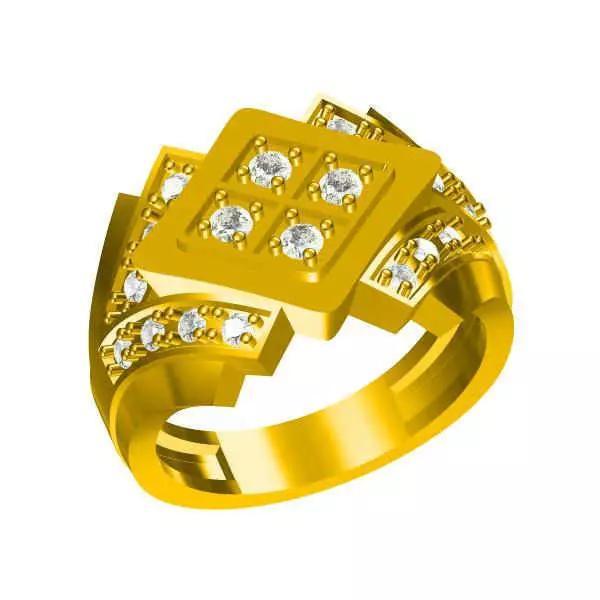JCD Format CAD Gold engagement rings jewely