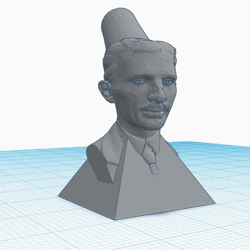 Wacom Stylus Holder (Tesla Bust Version)