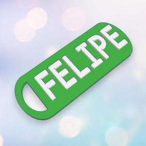 KEYCHAIN WITH NAME FELIPE