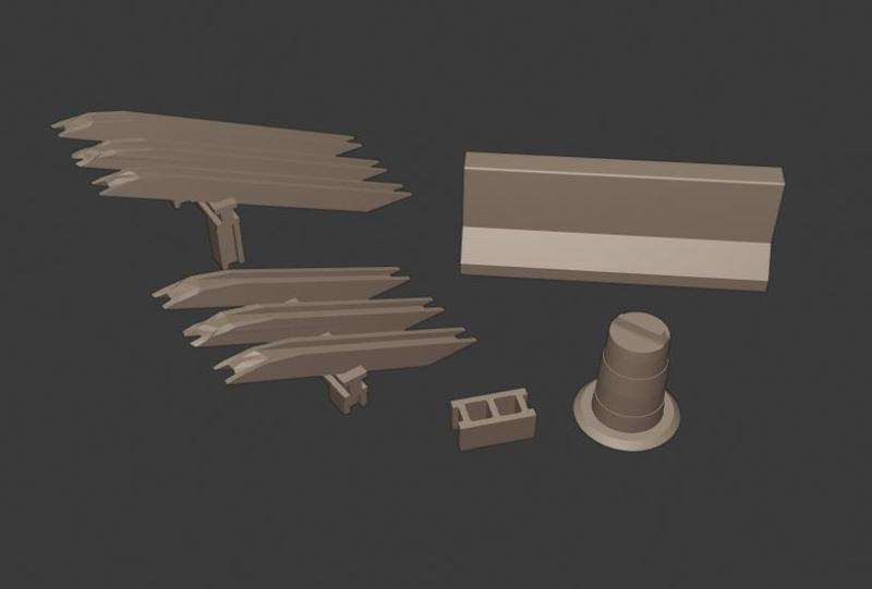 Gaslands Construction Barricade Set