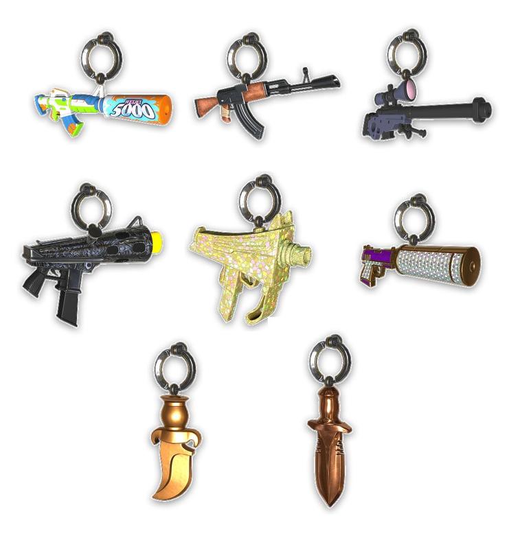 Counter Strike 2 (CS2) Gun Charms (8x)