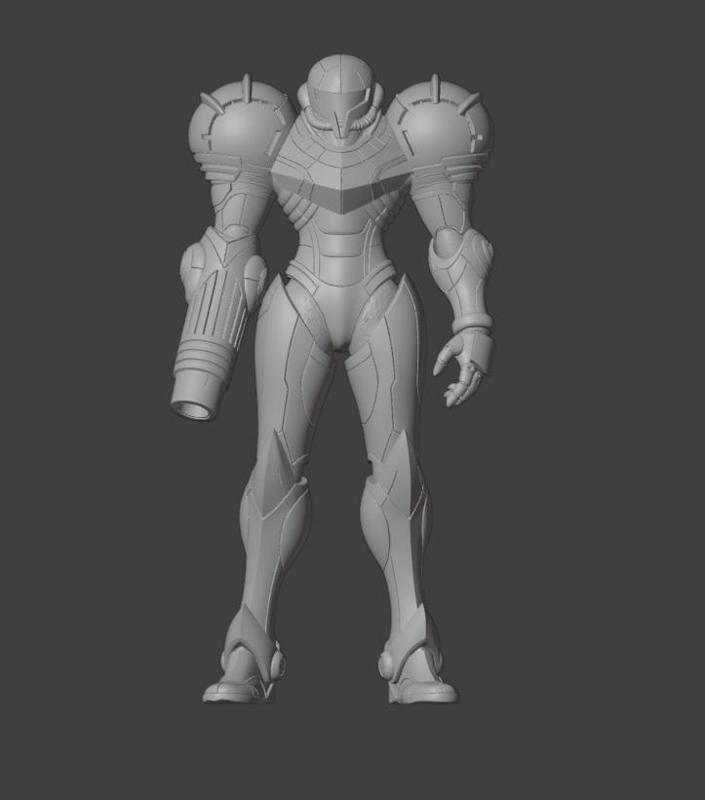 Samus Aran Armor Super Metroid Game Action Figure