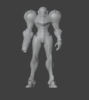 Samus Aran Armor Super Metroid Game Action Figure