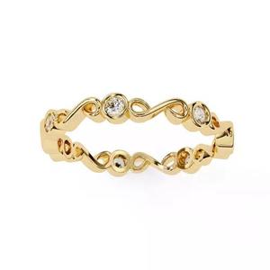 Printable 3D jewelry model of Solitaire Lady Ring with Diamond