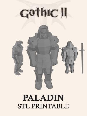 Gothic 2 Paladin - Low Poly