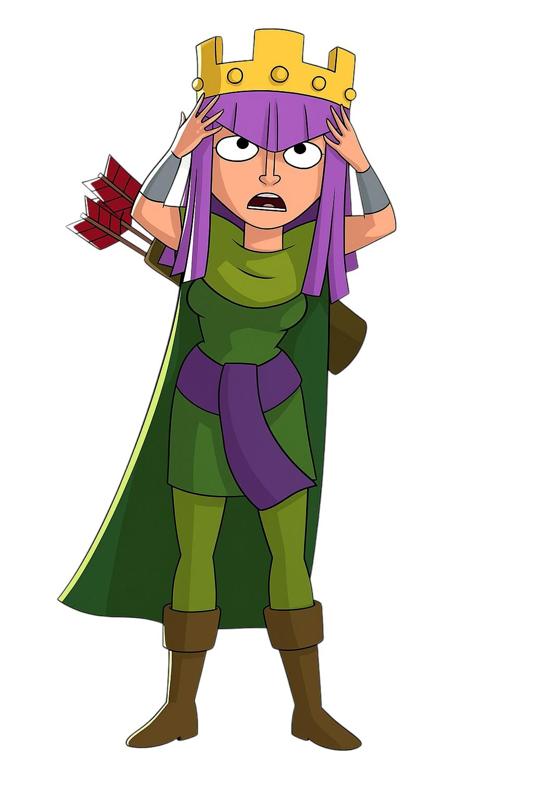 Game Clash of Clans - Cartoon Queen Pose 2 (Cartoon Queen Pose 2)